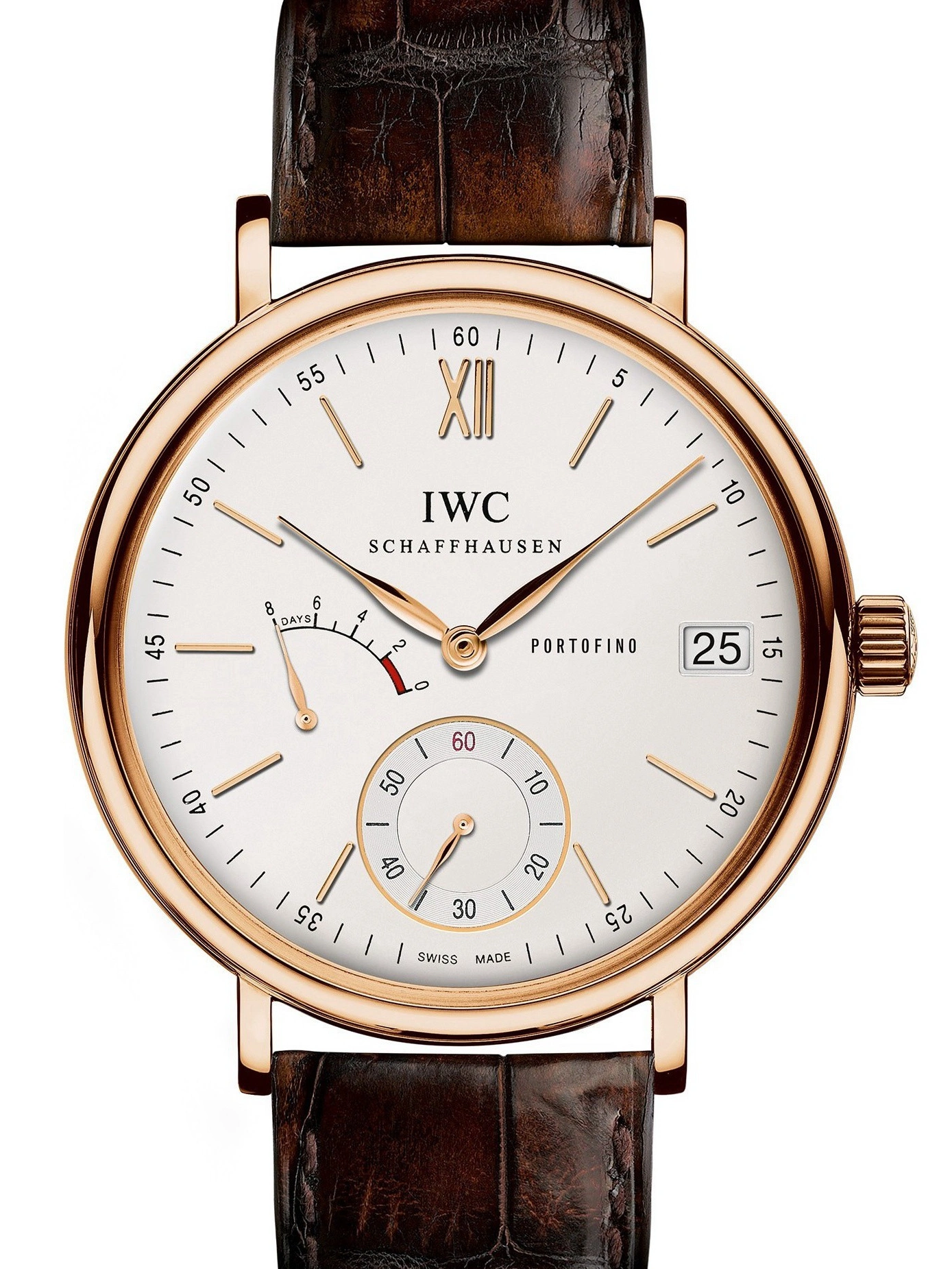 MIROTIME 1014 AAA Replica IWC Portofino Hand Wound Eight Days 45mm Mens Watch IW510107